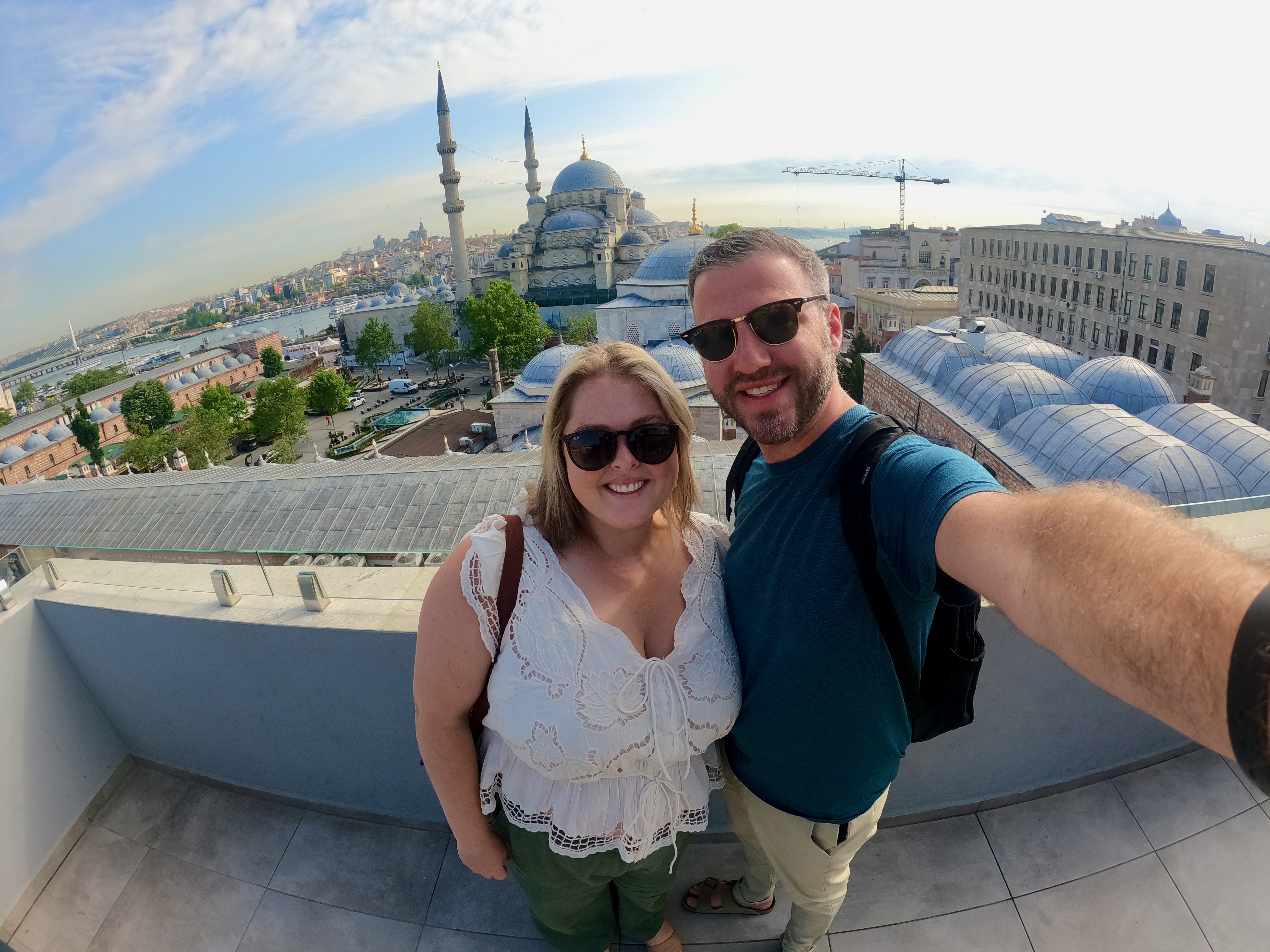 Emily Steven Istanbul GoPro selfie Mest Hotel