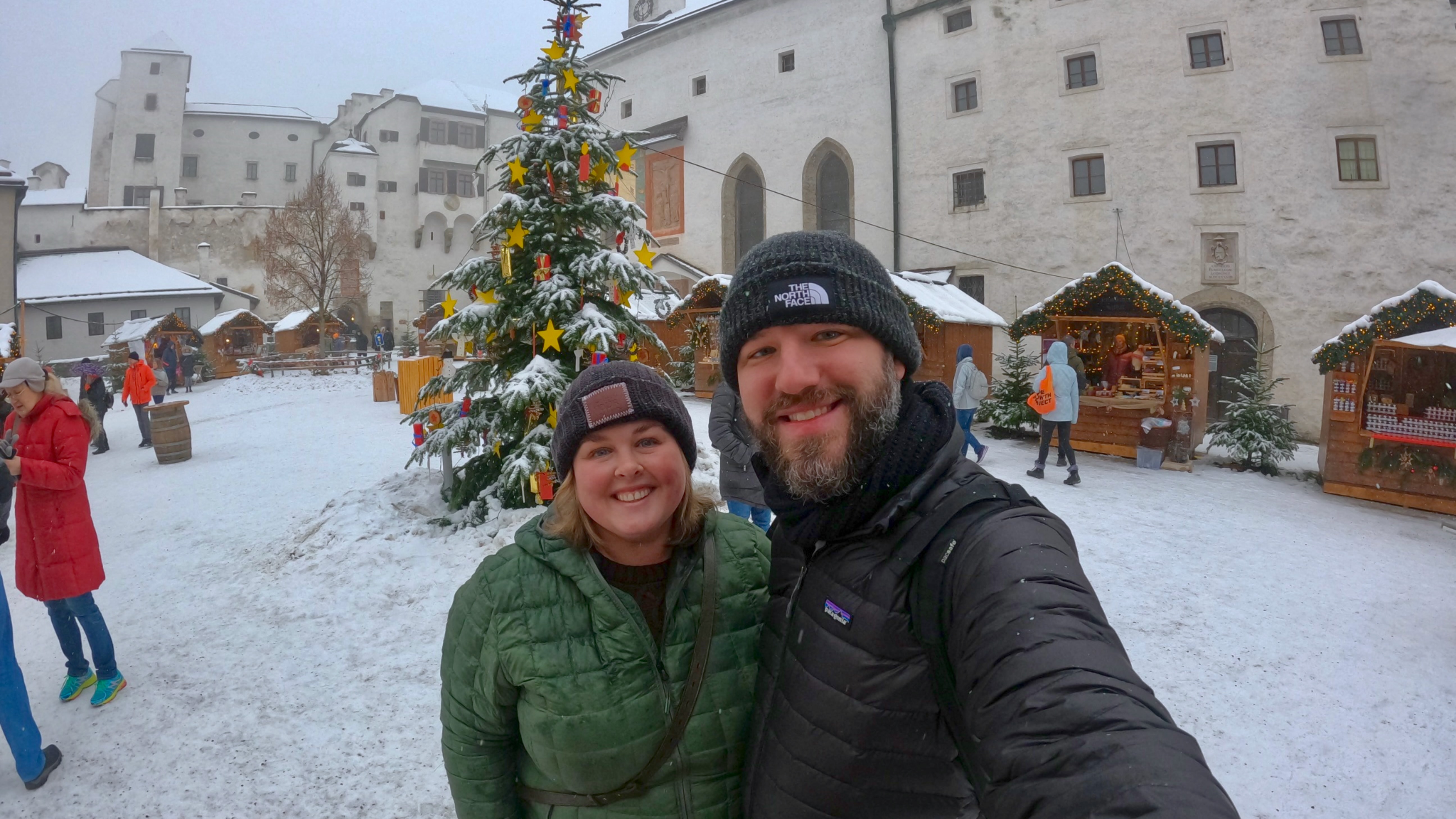 Salzburg Hohensalzburg Fortress christmas market GoPro selfie